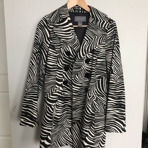 Zebra trench. So cute and comfy